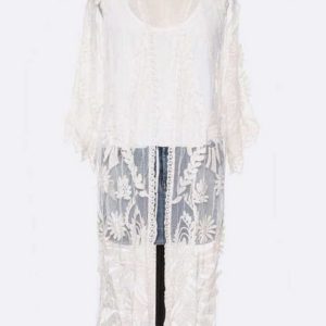 Ivory Lace Kimono | AeyrApparel.com