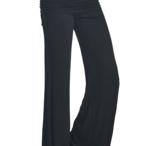 Gathered Fold Over Drawstring Yoga Lounge Pants | AeyrApparel.com