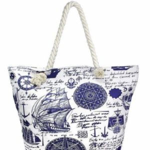 Nautical Print Tote Bag | AeyrApparel.com