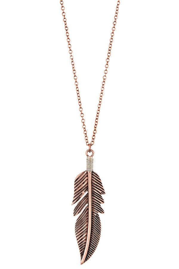 Copper Leaf Pendant | Aeyr Apparel