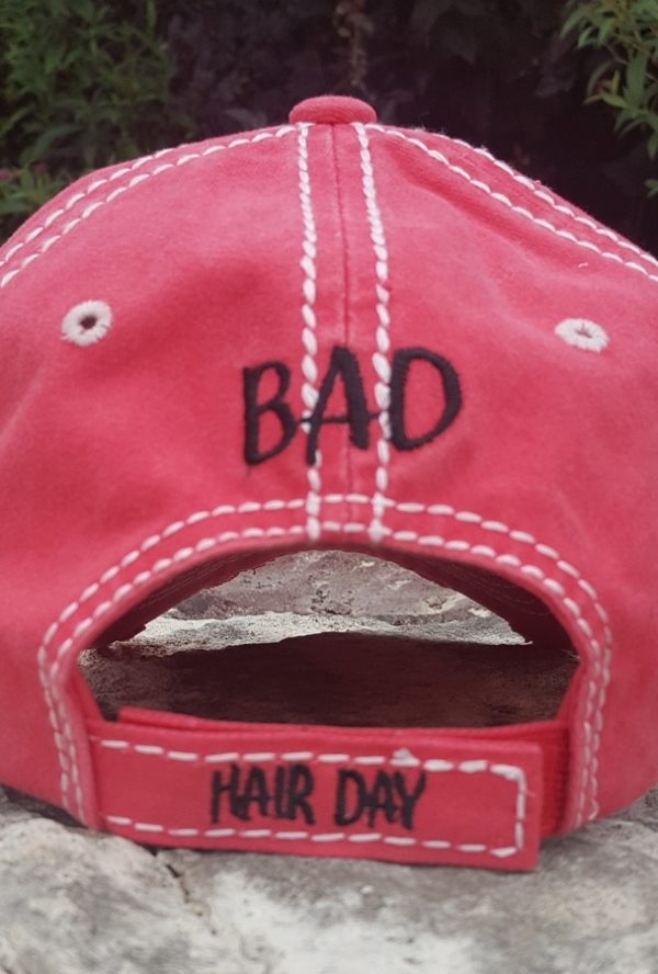 Bad Hair Day Coral Distressed Cap | AeyrApparel.com