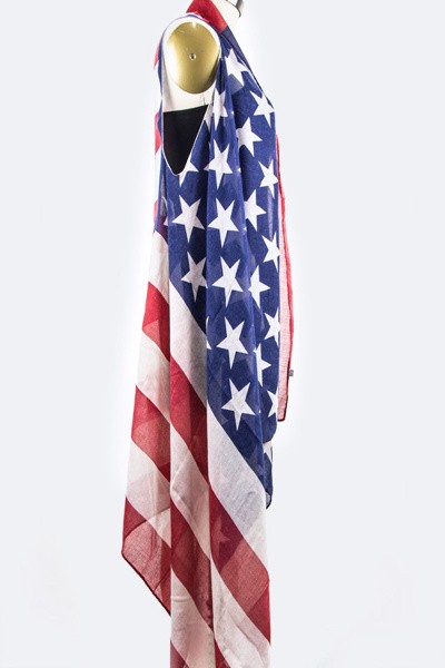 Light Weight American Flag Scarf Vest | AeyrApparel.com