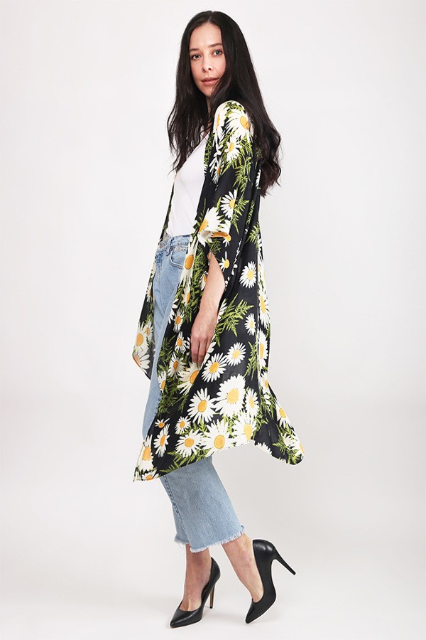 Daisy Print Kimono | AeyrApparel.com