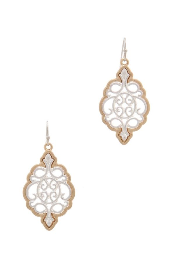 Two Tone Moroccan Earrings | AeyrApparel.com
