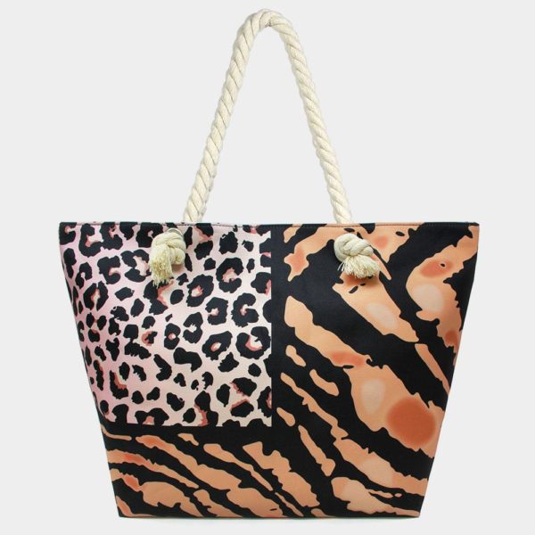 Zebra And Leopard Print Tote Bag | AeyrApparel.com